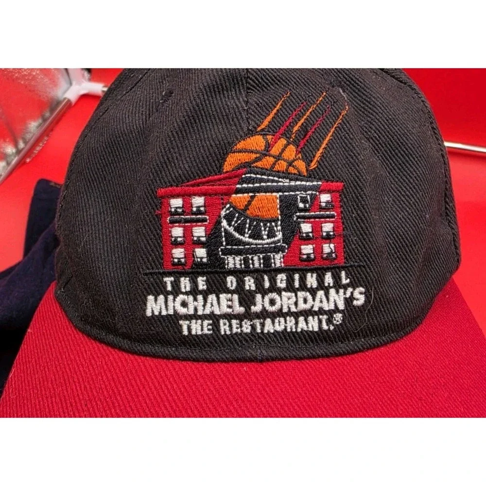 VINTAGE Nike Michael Jordan's The Restaurant Hat 90s Snapback Jumpman
